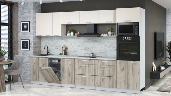 Кухонный гарнитур Интерлиния Мила Лайт 3.3-ПМ3 