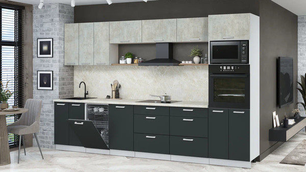 Кухонный гарнитур Интерлиния Мила Лайт 3.3-ПМ3 