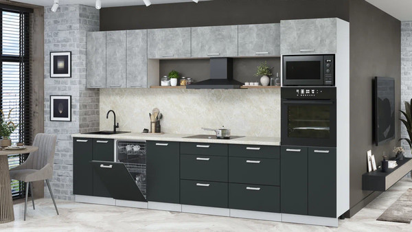 Кухонный гарнитур Интерлиния Мила Лайт 3.3-ПМ3 