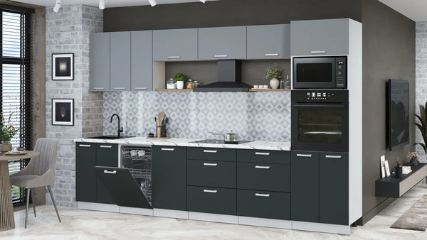 Кухонный гарнитур Интерлиния Мила Лайт 3.3-ПМ3 