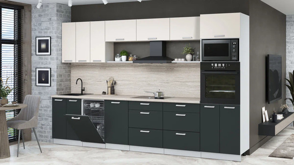 Кухонный гарнитур Интерлиния Мила Лайт 3.3-ПМ3 