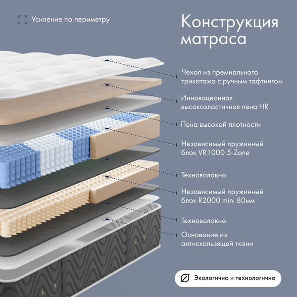 Матрас VELUNA Laoma 90x200x30