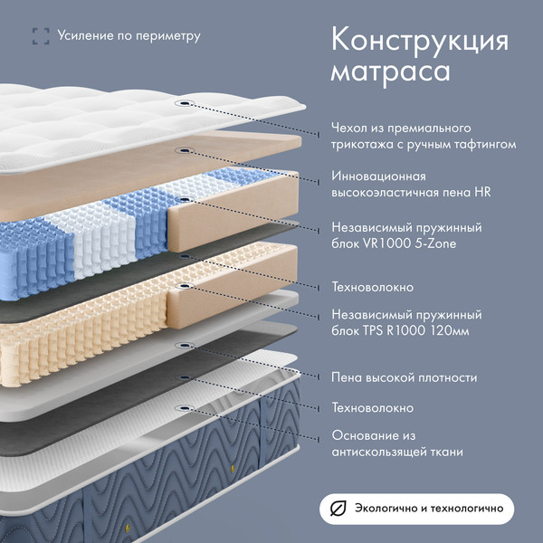 Матрас VELUNA Palato 160x200x35