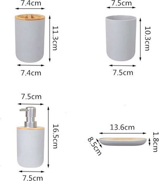Набор аксессуаров для ванной Saniteco 6499004368C
