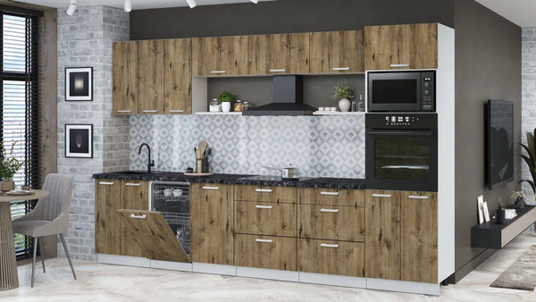 Кухонный гарнитур Интерлиния Мила Лайт 3.3-ПМ3 