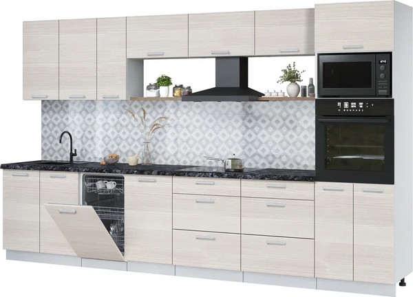 Кухонный гарнитур Интерлиния Мила Лайт 3.5-ПМ3  - фото