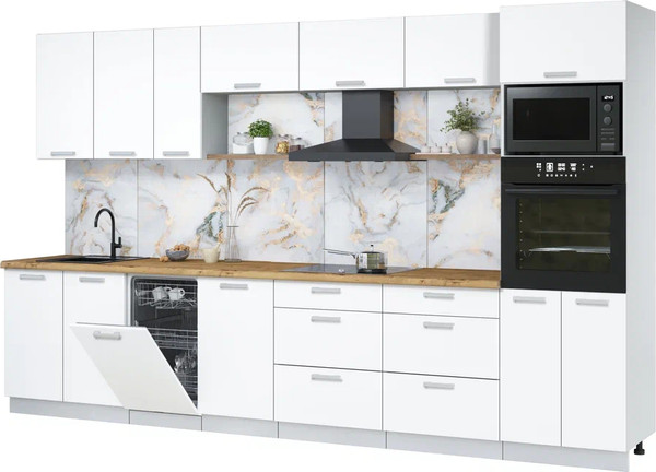 Кухонный гарнитур Интерлиния Мила Лайт 3.5-ПМ3  - фото