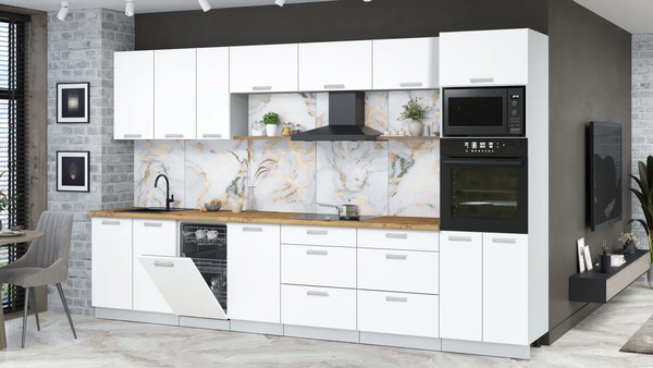 Кухонный гарнитур Интерлиния Мила Лайт 3.5-ПМ3 