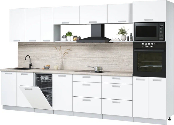 Кухонный гарнитур Интерлиния Мила Лайт 3.5-ПМ3  - фото