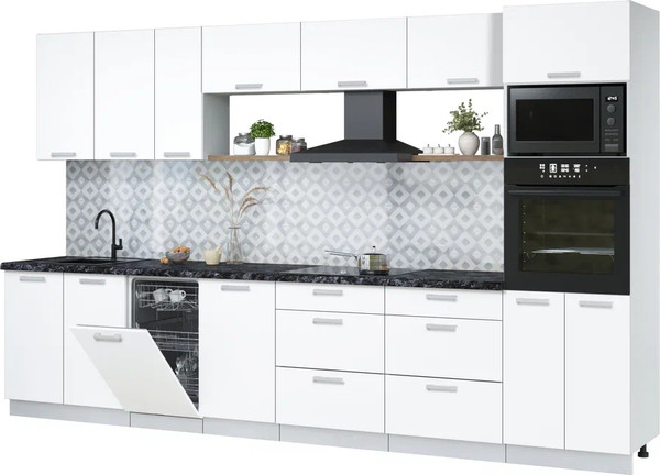 Кухонный гарнитур Интерлиния Мила Лайт 3.5-ПМ3  - фото