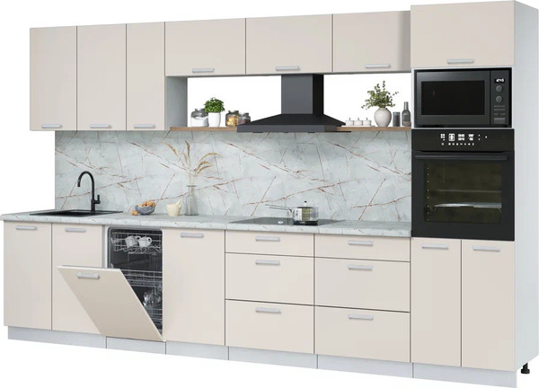 Кухонный гарнитур Интерлиния Мила Лайт 3.5-ПМ3  - фото