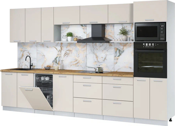 Кухонный гарнитур Интерлиния Мила Лайт 3.5-ПМ3 - фото