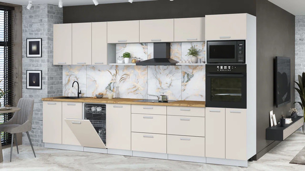 Кухонный гарнитур Интерлиния Мила Лайт 3.5-ПМ3