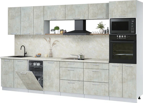 Кухонный гарнитур Интерлиния Мила Лайт 3.5-ПМ3 - фото