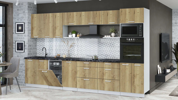 Кухонный гарнитур Интерлиния Мила Лайт 3.5-ПМ3 