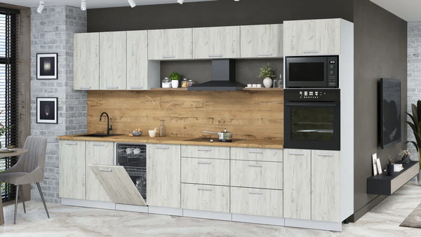 Кухонный гарнитур Интерлиния Мила Лайт 3.5-ПМ3 