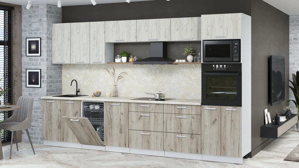 Кухонный гарнитур Интерлиния Мила Лайт 3.5-ПМ3 