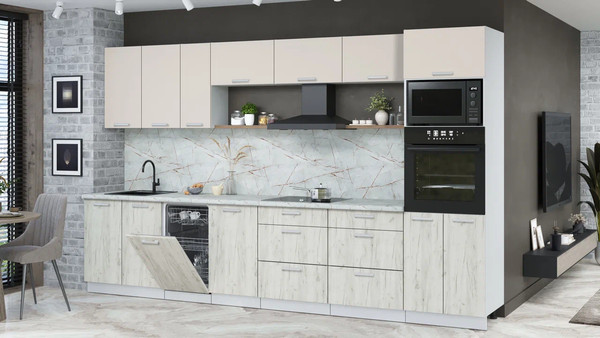 Кухонный гарнитур Интерлиния Мила Лайт 3.5-ПМ3 