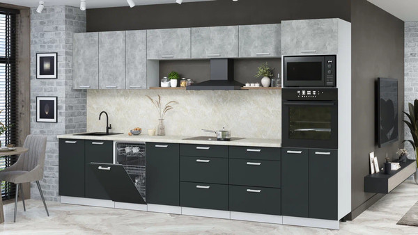 Кухонный гарнитур Интерлиния Мила Лайт 3.5-ПМ3 