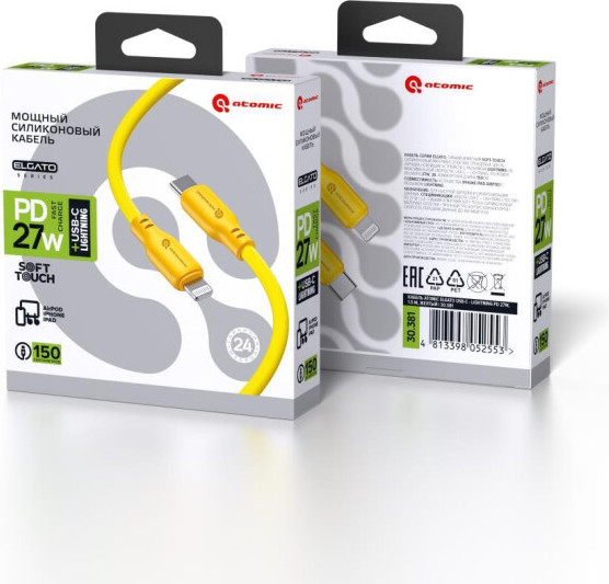 Кабель Atomic Elgato Usb-C -Lightning Pd 27w / 30.381