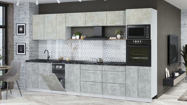 Кухонный гарнитур Интерлиния Мила Лайт 3.5-ПМ3 