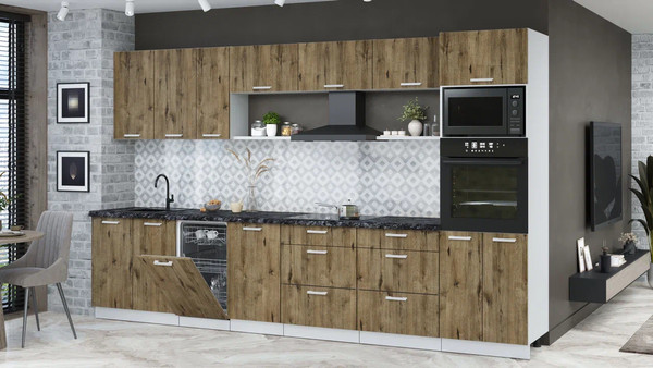 Кухонный гарнитур Интерлиния Мила Лайт 3.5-ПМ3