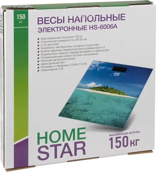 Напольные весы электронные HomeStar HS-6006A