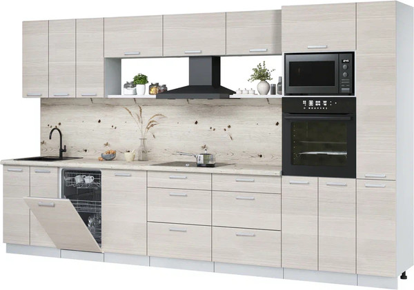 Кухонный гарнитур Интерлиния Мила Лайт 3.6-ПМ3  - фото