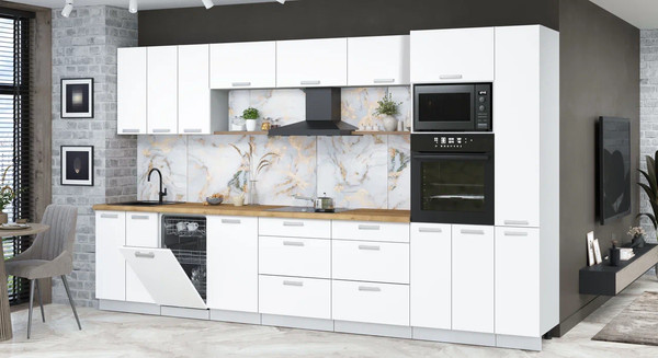 Кухонный гарнитур Интерлиния Мила Лайт 3.6-ПМ3