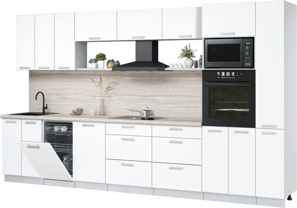 Кухонный гарнитур Интерлиния Мила Лайт 3.6-ПМ3  - фото