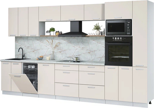 Кухонный гарнитур Интерлиния Мила Лайт 3.6-ПМ3  - фото