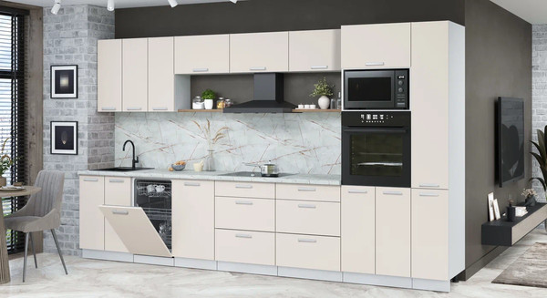 Кухонный гарнитур Интерлиния Мила Лайт 3.6-ПМ3 