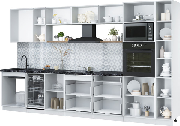 Кухонный гарнитур Интерлиния Мила Лайт 3.6-ПМ3