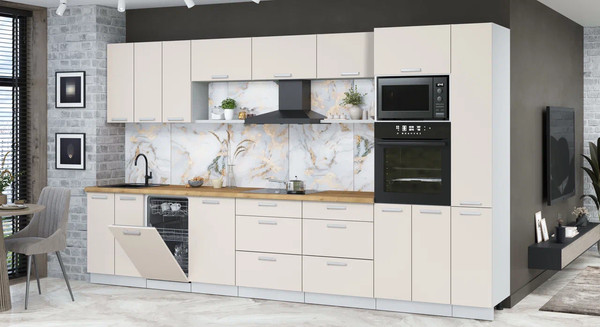 Кухонный гарнитур Интерлиния Мила Лайт 3.6-ПМ3