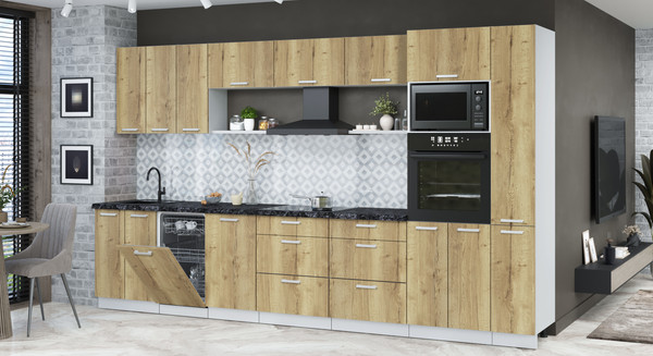 Кухонный гарнитур Интерлиния Мила Лайт 3.6-ПМ3 