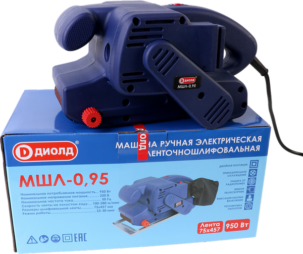 Ленточная шлифовальная машина Диолд МШЛ-0.95