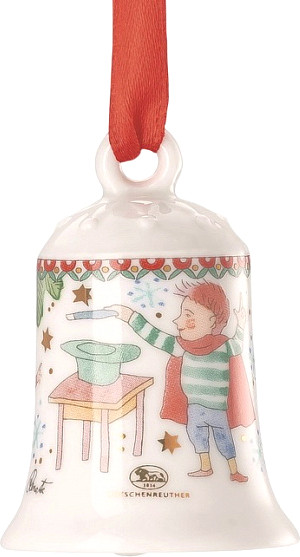 Елочная игрушка Hutschenreuther Christmas Games Колокольчик. Волш. шляпа / 02250-727498-27919 - фото