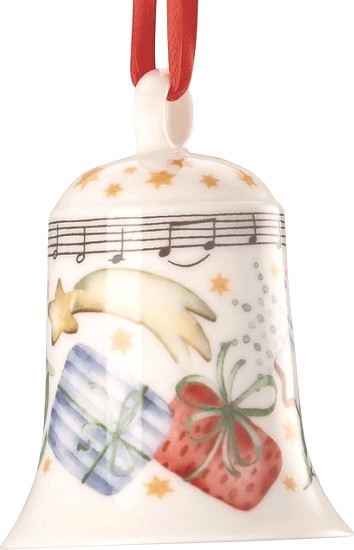 Елочная игрушка Hutschenreuther Christmas songs/2025 Колокольчик / 02472-727213-27920  - фото