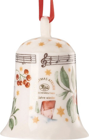 Елочная игрушка Hutschenreuther Christmas songs/2025 Колокольчик / 02472-727213-27920 