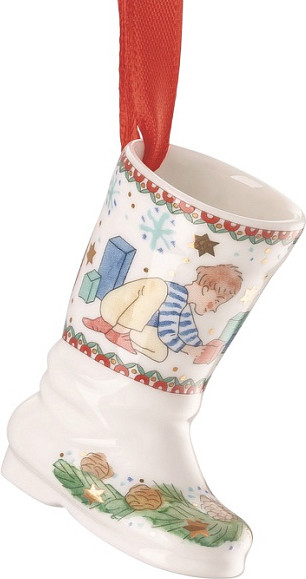 Елочная игрушка Hutschenreuther Christmas games Сапожок. Кубики / 02249-727502-27829 