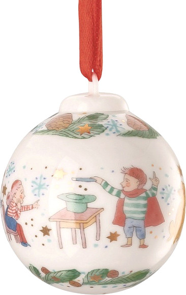 Шар новогодний Hutschenreuther Christmas games Волшебная шляпа / 02252-727500-27939 - фото