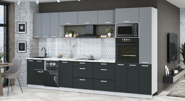 Кухонный гарнитур Интерлиния Мила Лайт 3.6-ПМ3 