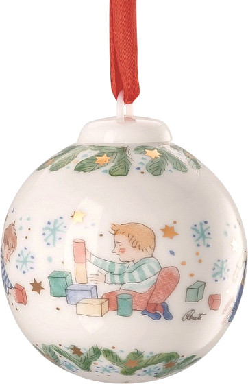 Шар новогодний Hutschenreuther Christmas games Кубики / 02252-727499-27939 - фото