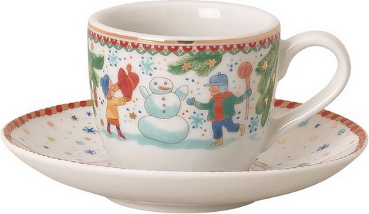 Чашка с блюдцем Hutschenreuther Christmas games / 02476-727496-14715 - фото