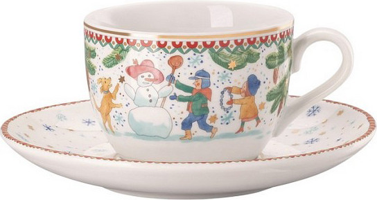 Чашка с блюдцем Hutschenreuther Christmas games / 02476-727496-14765 - фото