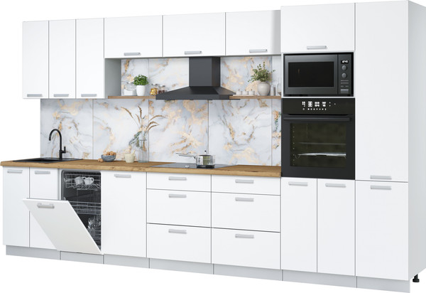 Кухонный гарнитур Интерлиния Мила Лайт 3.7-ПМ3 - фото