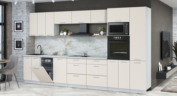 Кухонный гарнитур Интерлиния Мила Лайт 3.7-ПМ3 