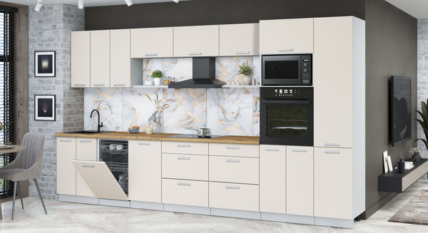 Кухонный гарнитур Интерлиния Мила Лайт 3.7-ПМ3 