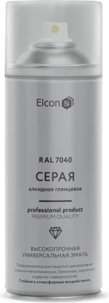 Эмаль Elcon Универсальная Алкидная RAL 7040 глянцевый - фото