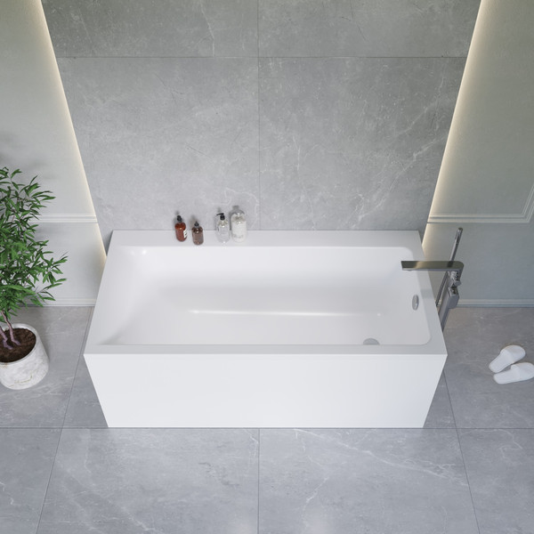 Ванна акриловая Lauter Seraphina 170x80 / 2112170R (с каркасом и сифоном 21Y11022 белый)